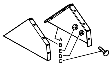 Tine Shield Side Panels Diagram and Parts List for 62542C (G00000001-G99999999)(1988) Lawn Boy Lawn Tractor